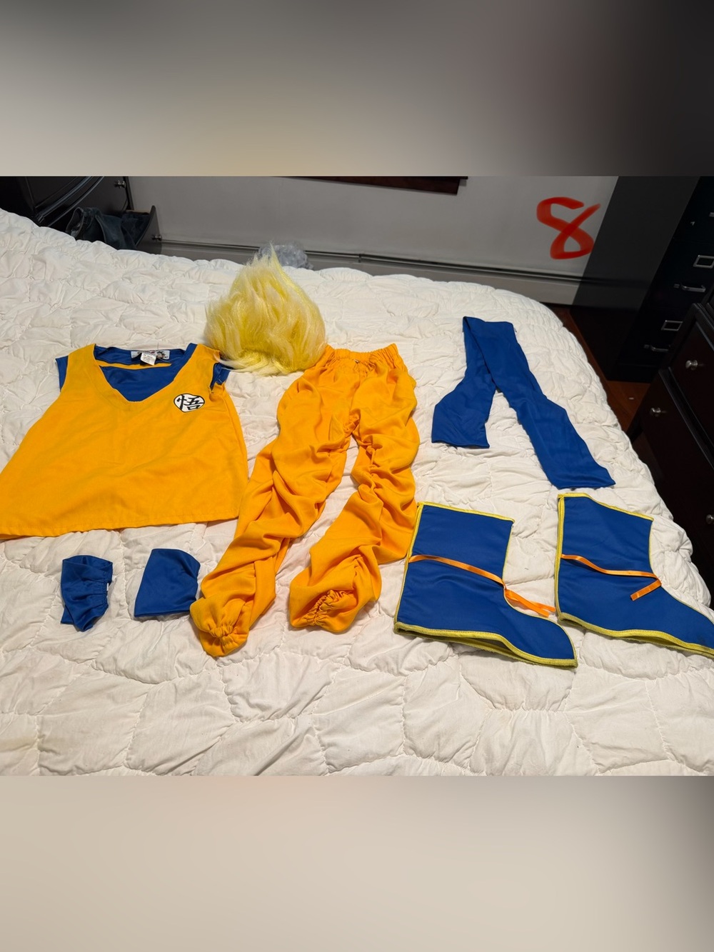 Kids Dragon Ball Z super saiyan Goku Costume M
